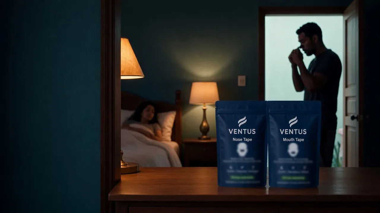 VENTUS 24 horas — Mouth Tape y Nose Tape juntos